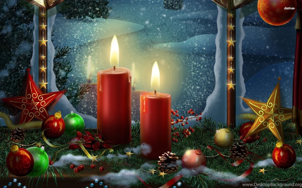 Christmas Candles Wallpapers Holiday Wallpapers