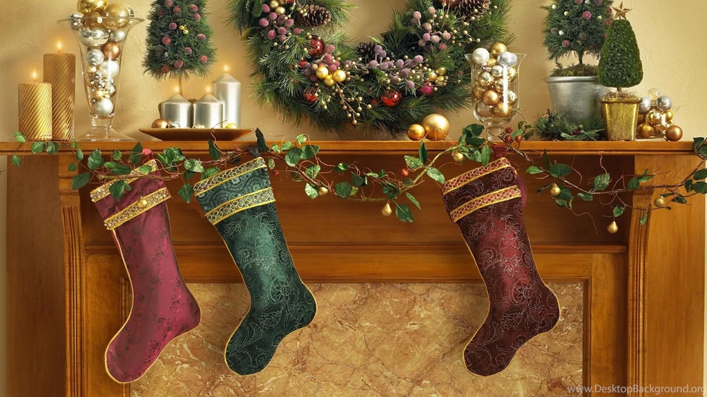 Christmas, Candle, Wallpapers, Fireplace, Goodwp, Holidays (