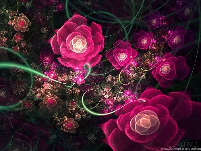 Beautiful Rose Garden Masterpiece Floral Fractal Art Wallpapers ...