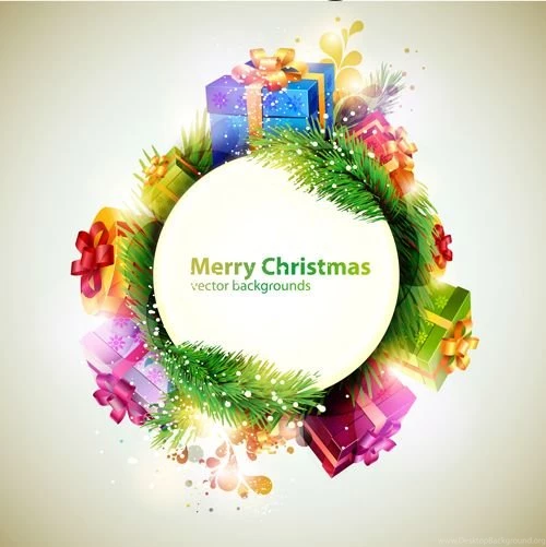 Holiday Christmas Colorful Backgrounds Vector 03 Vector ...