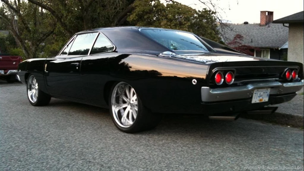 1968 DODGE CHARGER BACKSIDE WALLPAPER   (