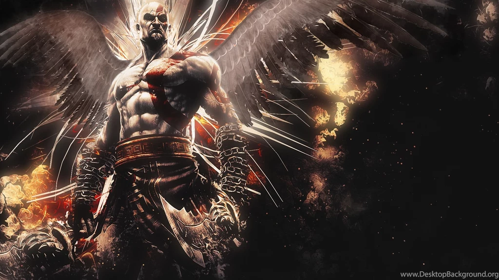 HD Backgrounds Kratos God Of War Ascension Game Character Bald ...
