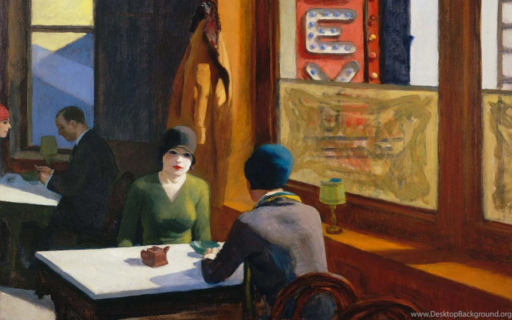Best Artist Edward Hopper Chop Suey (1929) 1440x900 Wallpapers