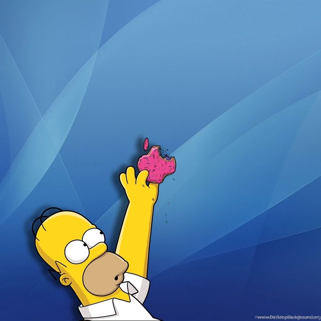 Download Homer Stealing Glazed Apple Wallpapers For iPad 2