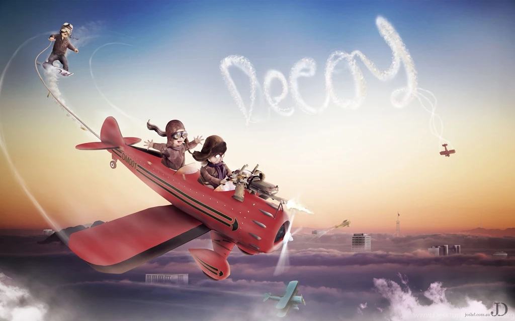 Cute Red Baron Flight Wallpapers