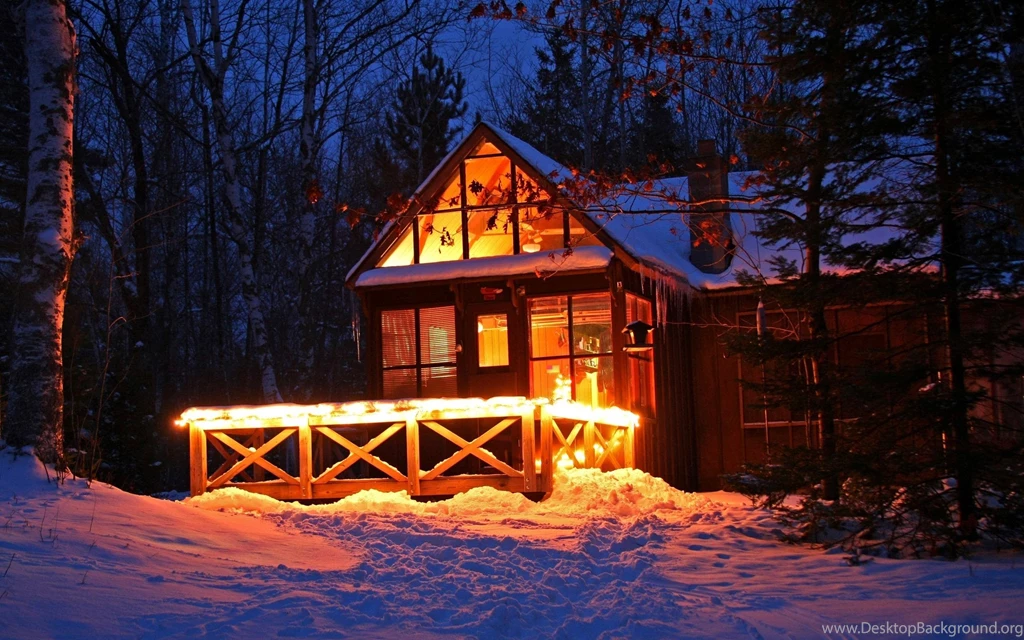 Winter Cabin Wallpapers Wallpapers Cave