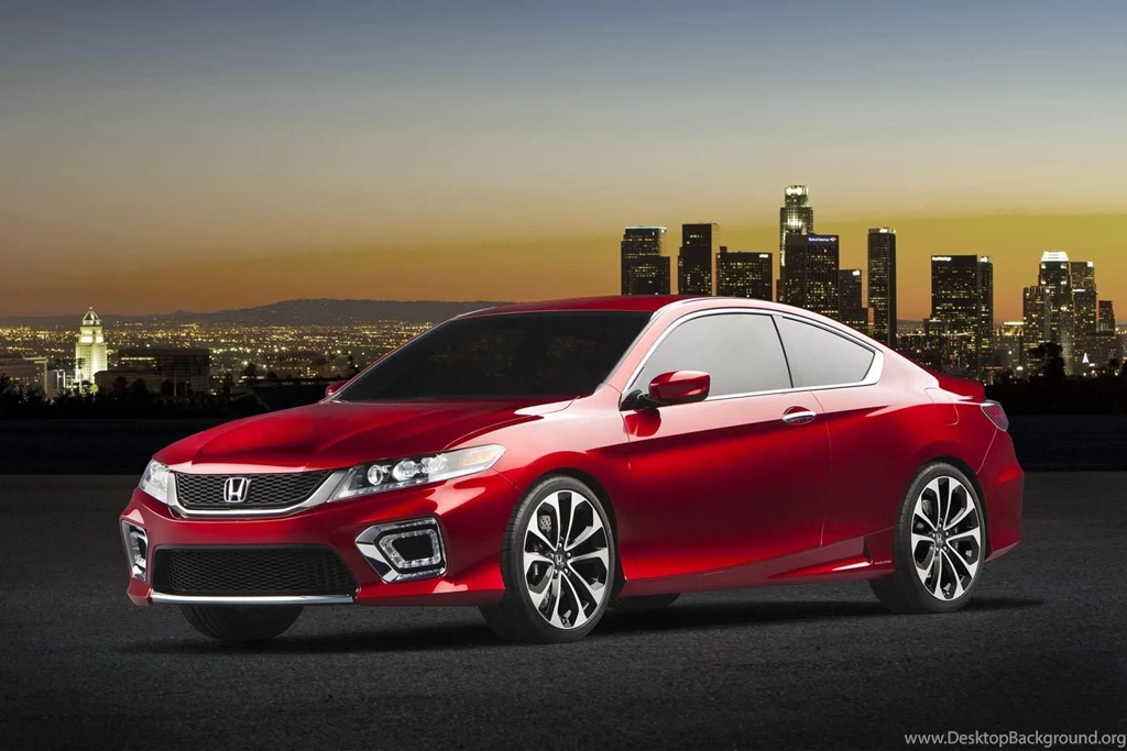 Red Honda In City Wallpaper Images
