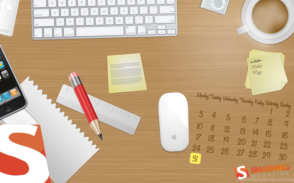 Calendar, Desktop, Designers, Wallpapers, Life, Smash (