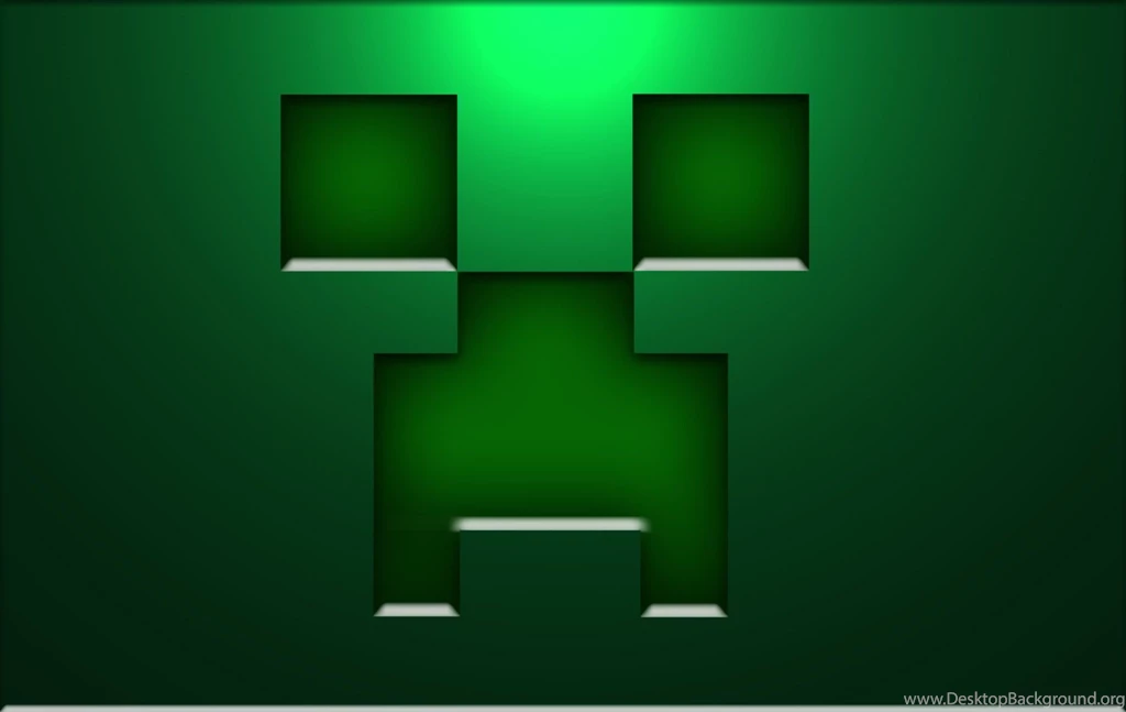 Minecraft Wallpapers The Creeper Face In Steel