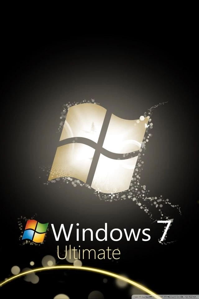 Windows 7 Ultimate Bright Black HD Desktop Wallpapers : Widescreen ...