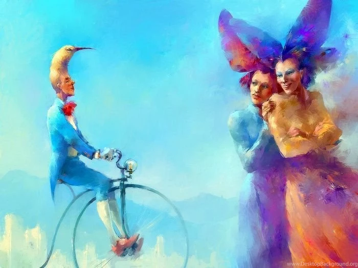 A Comedian Colourful Digital Watercolor Painting Wallpapers 8 ...