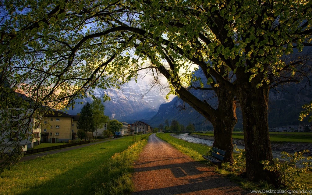 Peaceful Road Desktop Wallpapers