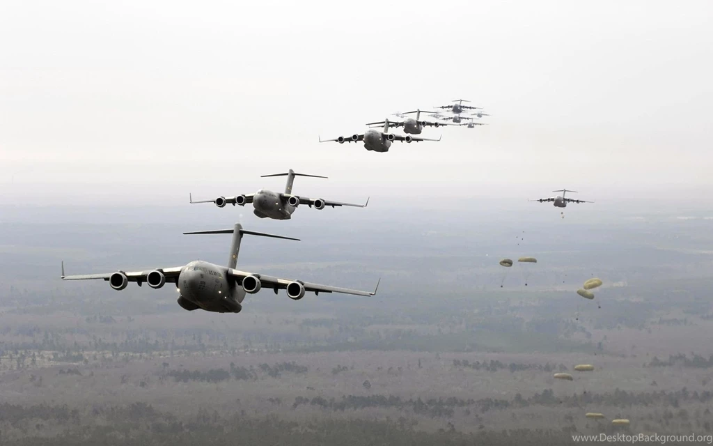 Paratroopers And Boeing C 17 Globemaster III Wallpapers Free Wide ...