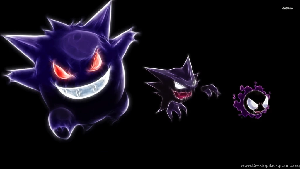 Gengar, Haunter And Gastly In Pokemon Wallpapers Game Wallpapers ...