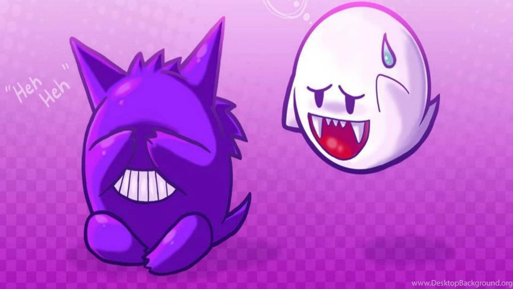 GENGAR SCARED OF BOO WALLPAPER (