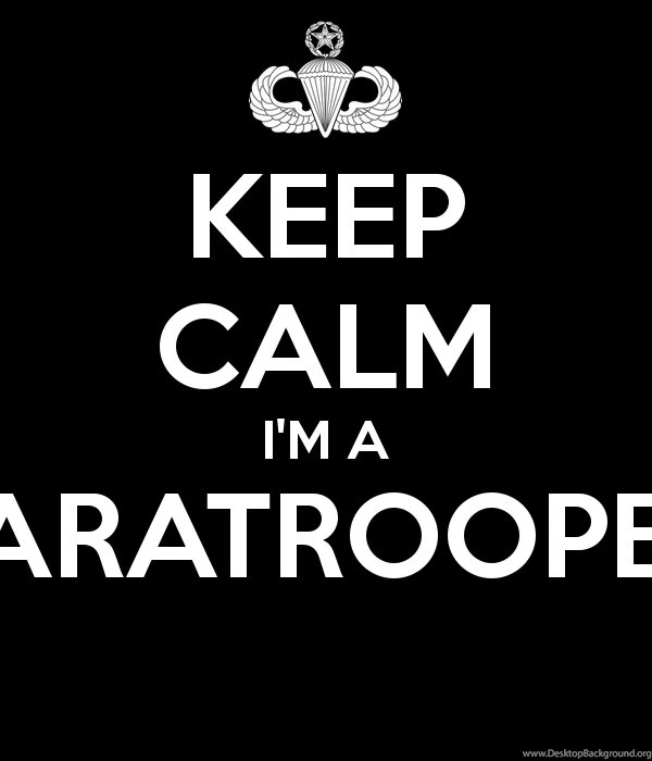 KEEP CALM I'M A PARATROOPER Poster