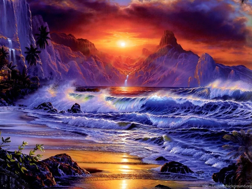 23 Free Amazing Fantasy Sunset, Computer Desktop Wallpapers ...