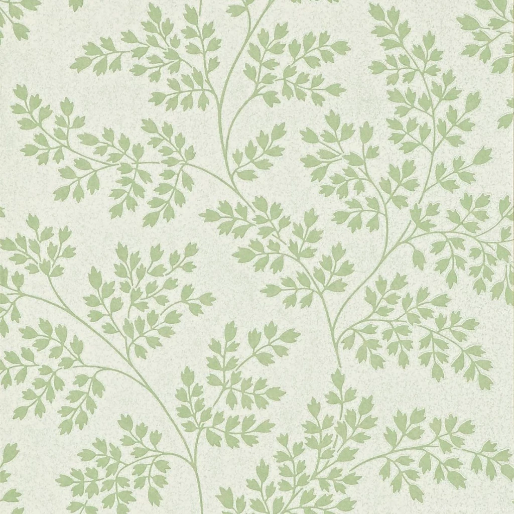 Coralie Wallpapers Leaf Green/Ivory (DCAVCO103) Sanderson ...