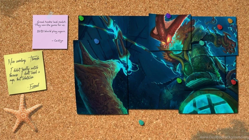 League Of Legends Thresh Corkboard Wallpapers By SirShoop On DeviantArt