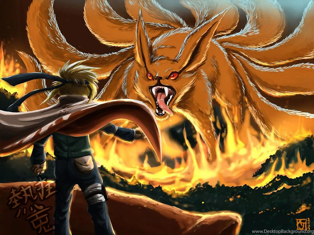 NARUTO Hokage 4th Minato Namikaze DemonFox NineTailDemon Wallpapers ...