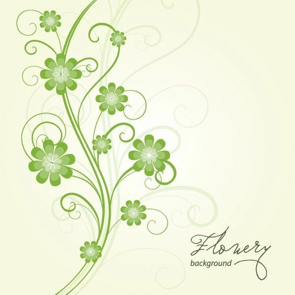 Flowery Backgrounds Vector Free Vector