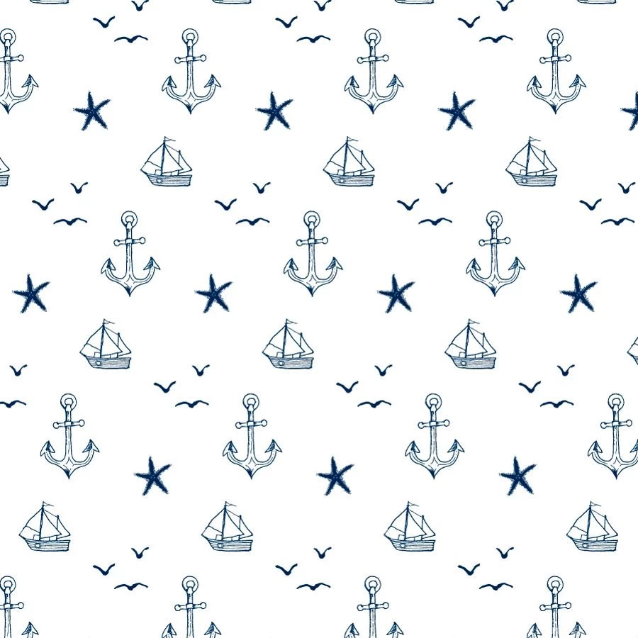 Handdrawn Nautical Wallpaper Wallums.jpg