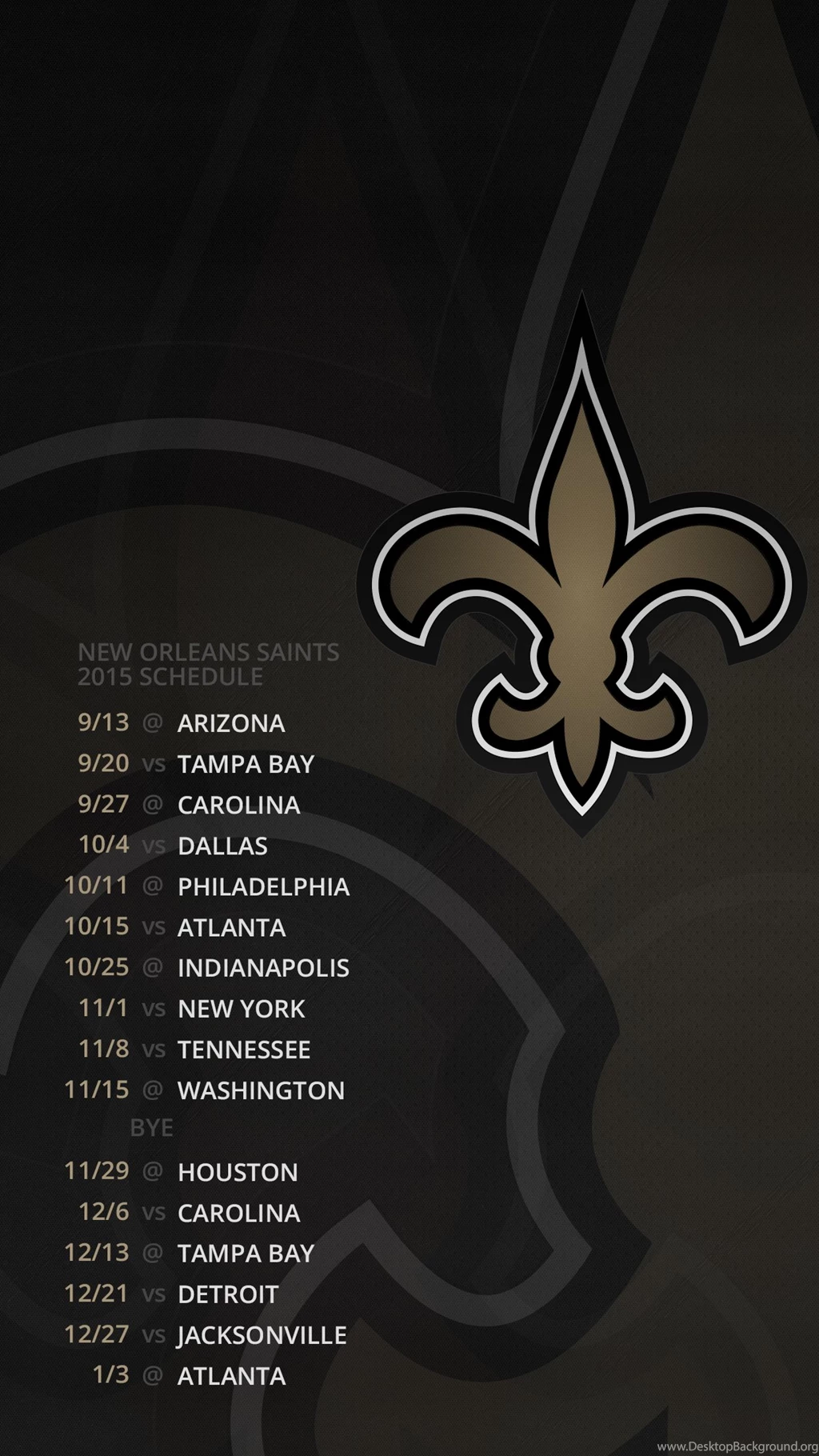 New Orleans Saints 2015 Schedule Desktop & Mobile Album On Imgur