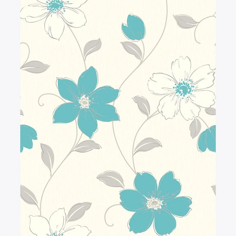B&M: > Arthouse Opera Anouska Teal Motif Blown Wallpapers 312069