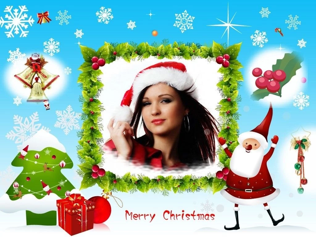 Design Christmas Wallpapers With Frame Photo Editor