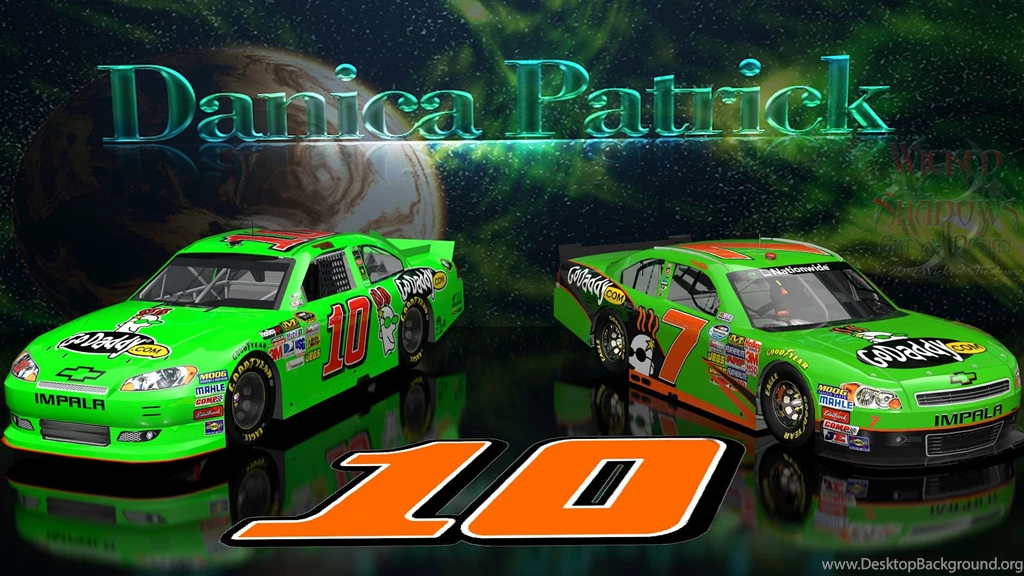 Danica Patrick NNS And Cup Go Daddy Cars Wallpapers 16x9 Danica ...