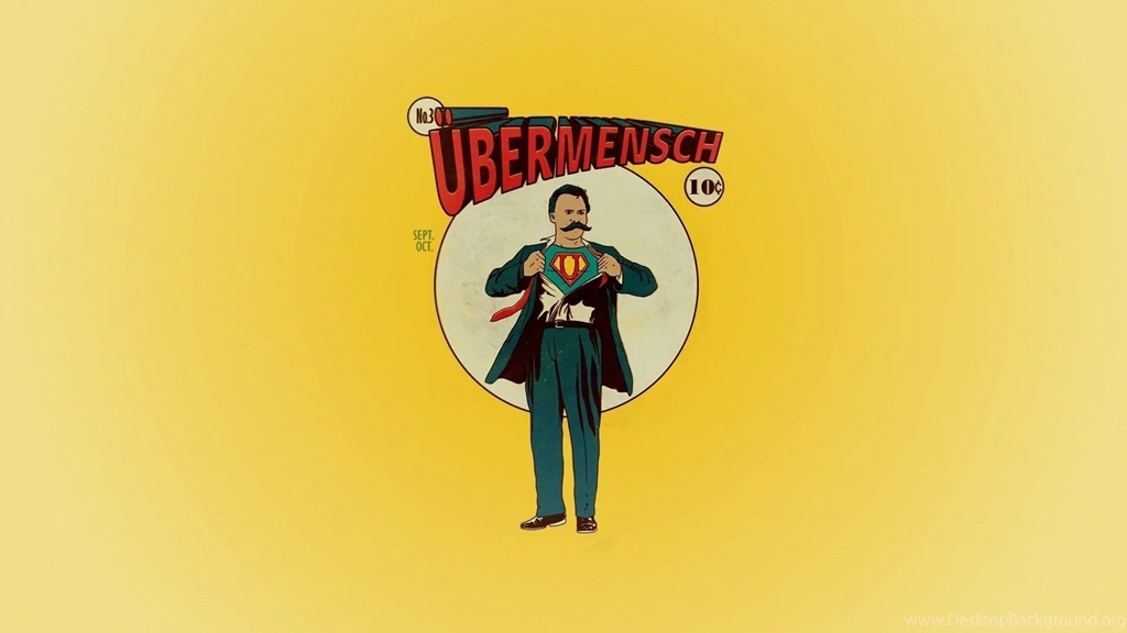 Minimalistic Superman Parody Friedrich Nietzsche Wallpapers ...