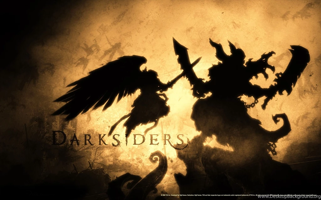 Download Wallpapers 3840x2400 Darksiders, Battle, Wings, Sword, War ...