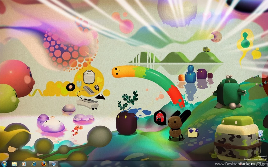 Windows 7 Includes New Psychedelic Wallpapers