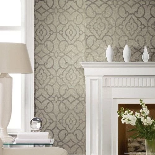 Candice Olson Shimmering Details Grillwork Mica Wallpapers