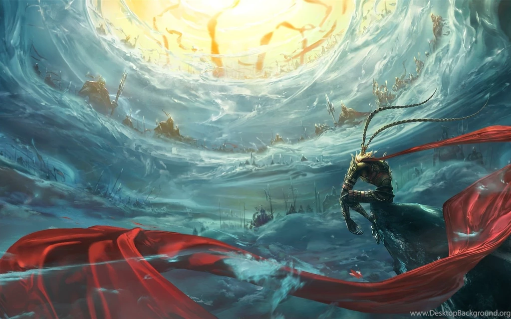 Sun Wukong, Monkey King, Fantasy Art, Fabric HD Wallpapers