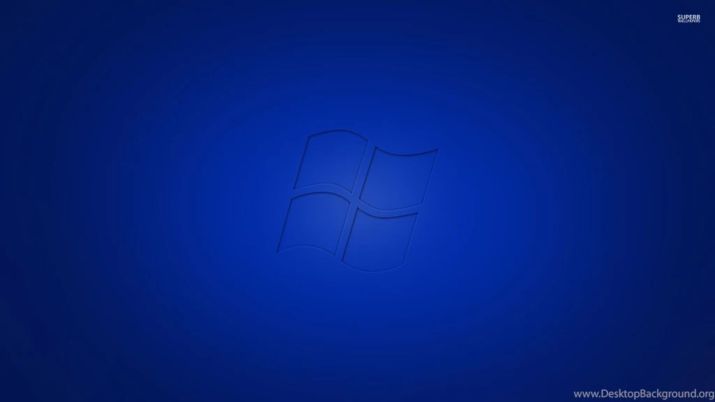 Blue Windows 7 Printed On Blue Backgrounds Wallpapers Computer ...