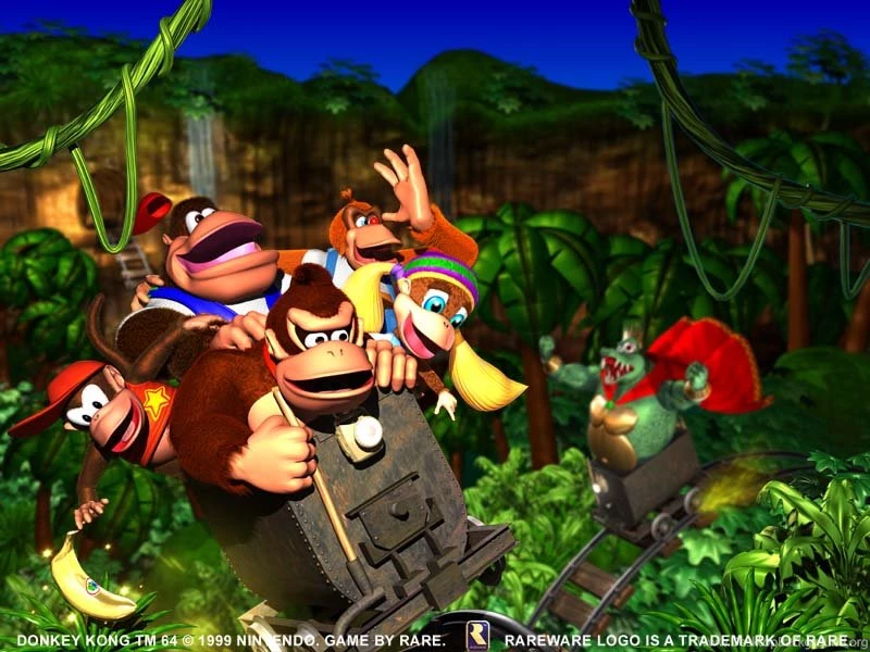 1280x720px Donkey Kong 64