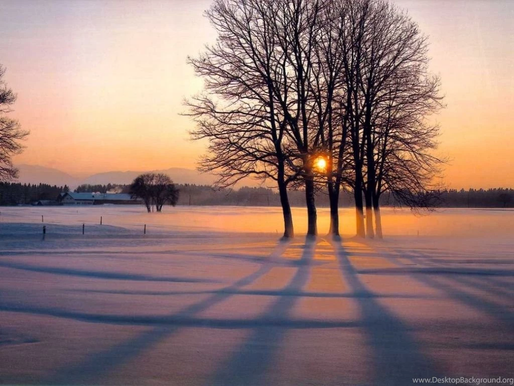 1024x768 Alleyway Winter Desktop PC And Mac Wallpapers