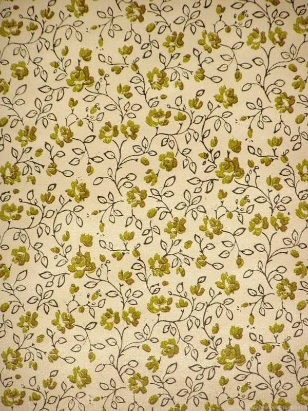 Fifties Vintage Floral Wallpapers 17 Meters With Small Pattern