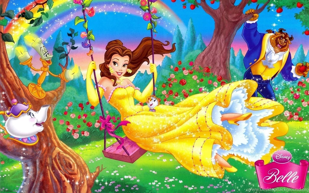 Disney Cartoon, Beauty And The Beast Wallpapers