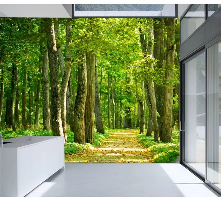 Free Shipping Green Forest Sunlight 3D Stereoscopic Large ...