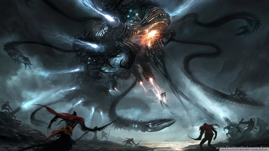 Download Alien Vector Art Wallpapers 1920x1080