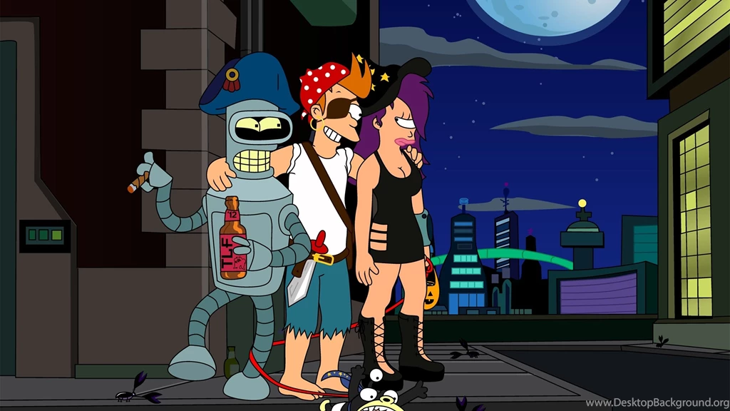 Download Wallpapers 2560x1440 Futurama, Cartoon, Characters Mac ...