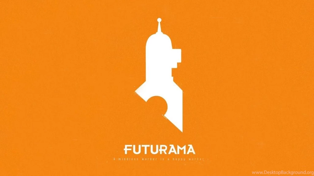 Futurama Bender Text Simple Backgrounds Orange Wallpapers