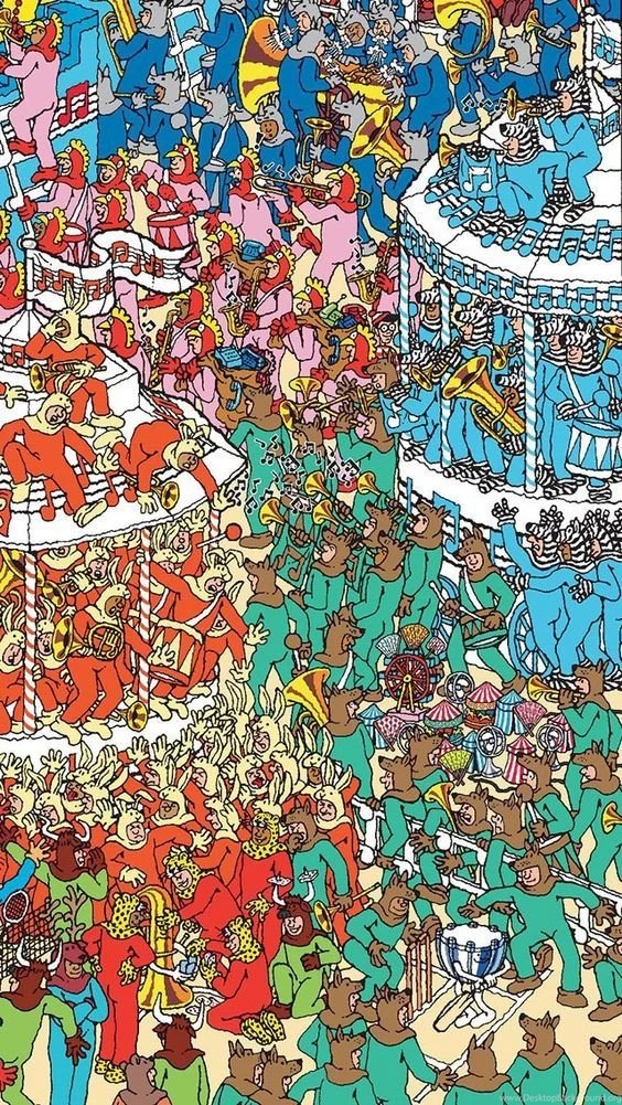 Where's Waldo Collage On Pinterest