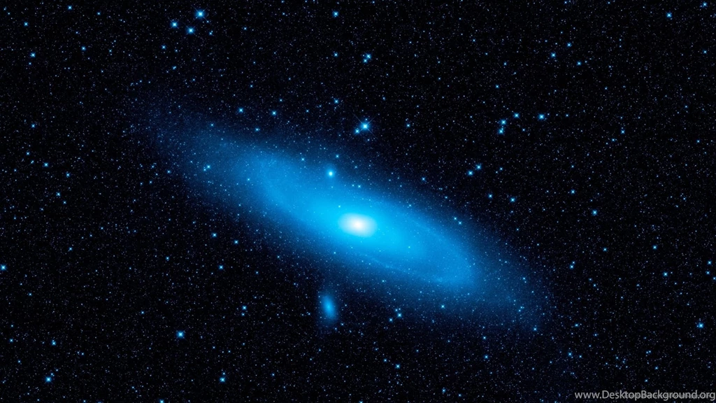 Download 1920x1080 Blue Andromeda Galaxy Wallpapers