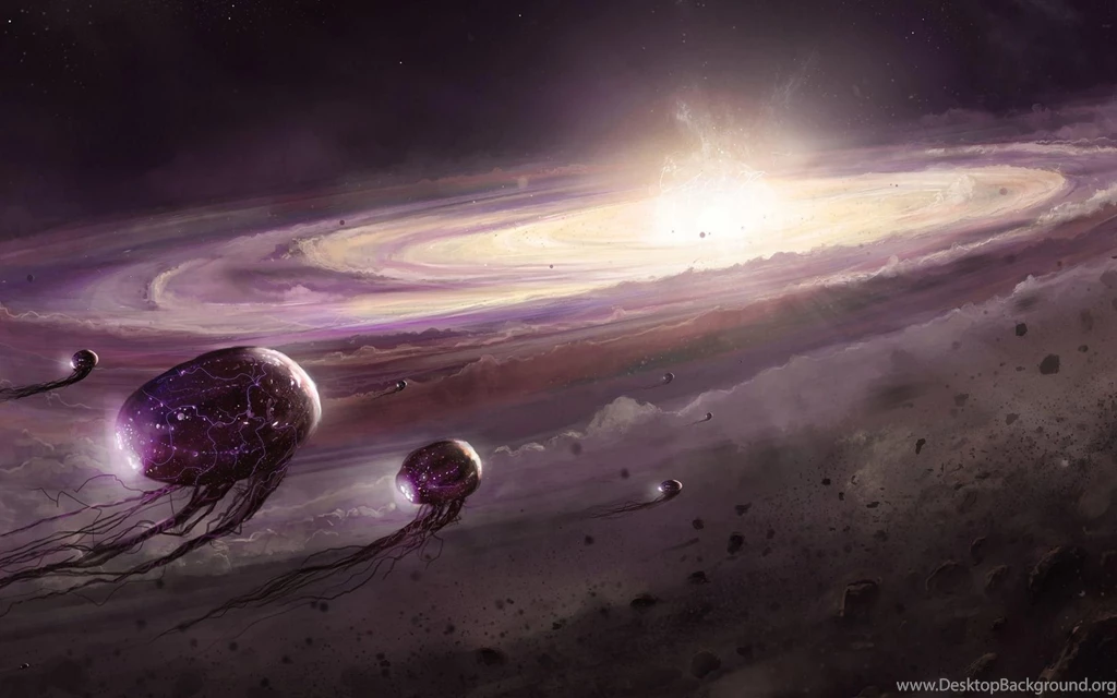 Spaceships Approaching Andromeda >> HD Wallpaper, Get It Now!