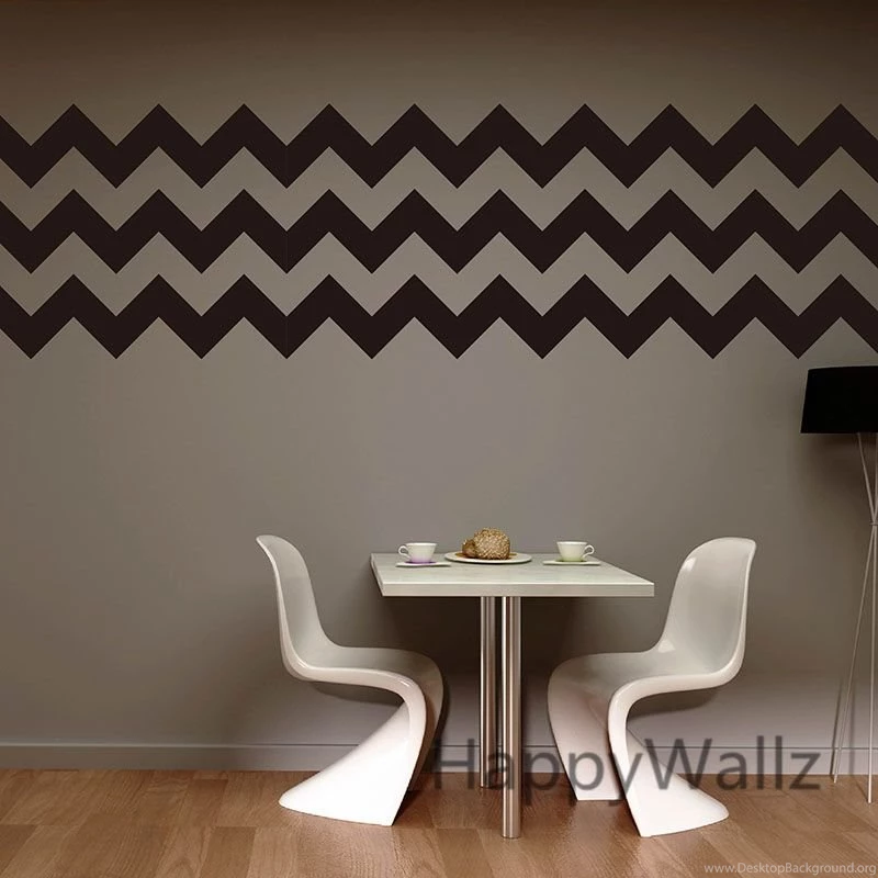 Aliexpress.com : Buy DIY Chevron Stripes Wall Stickers Decorative ...