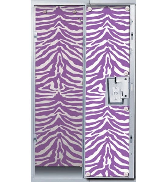 Purple Zebra Print Locker Decor Wallpapers In Locker Organizers
