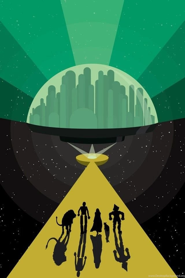 Silhouettes Paths Wizard Of Oz Artwork Cities Wallpapers ...